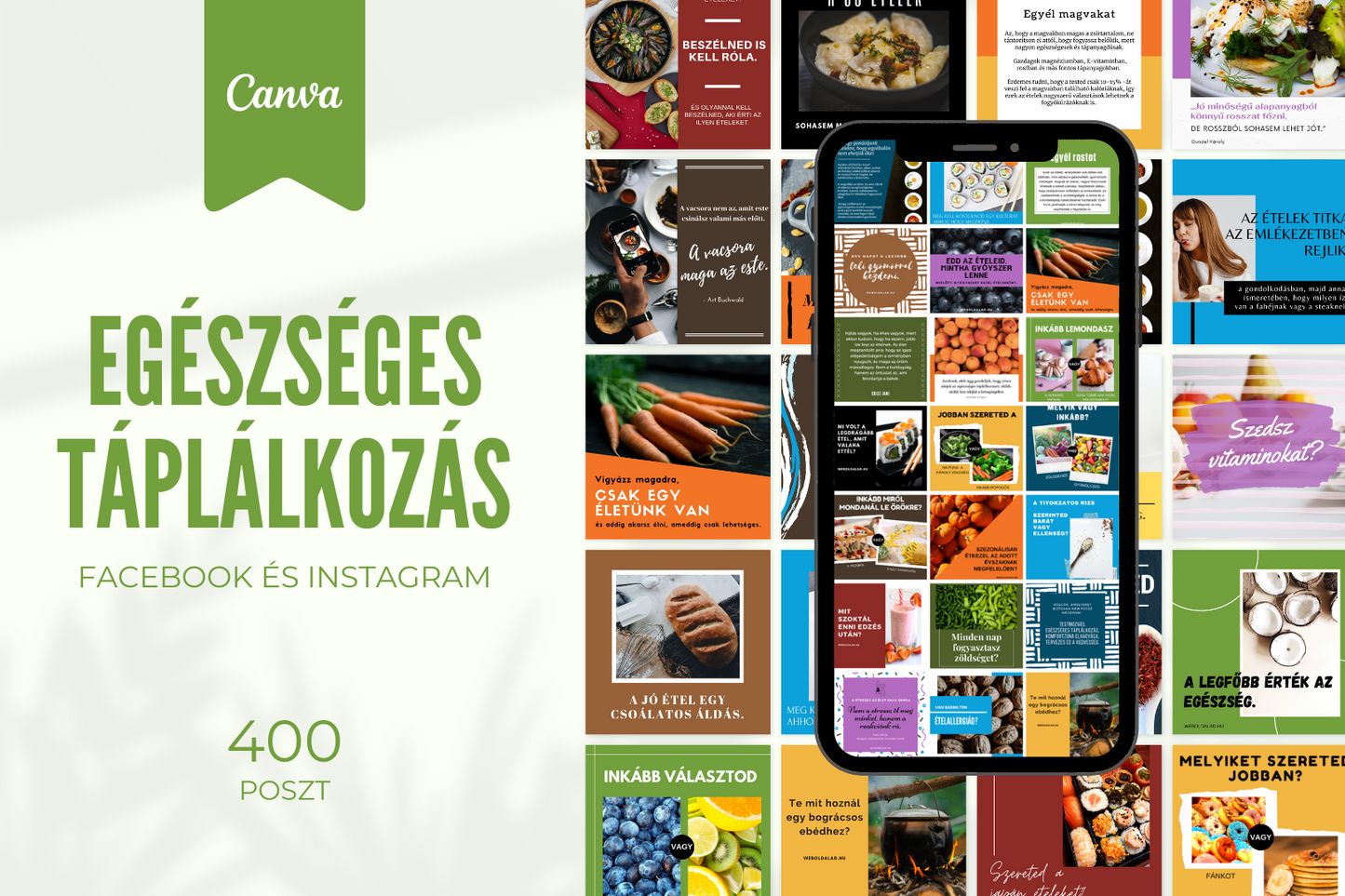 400 poszt az Egészséges Táplálkozásról