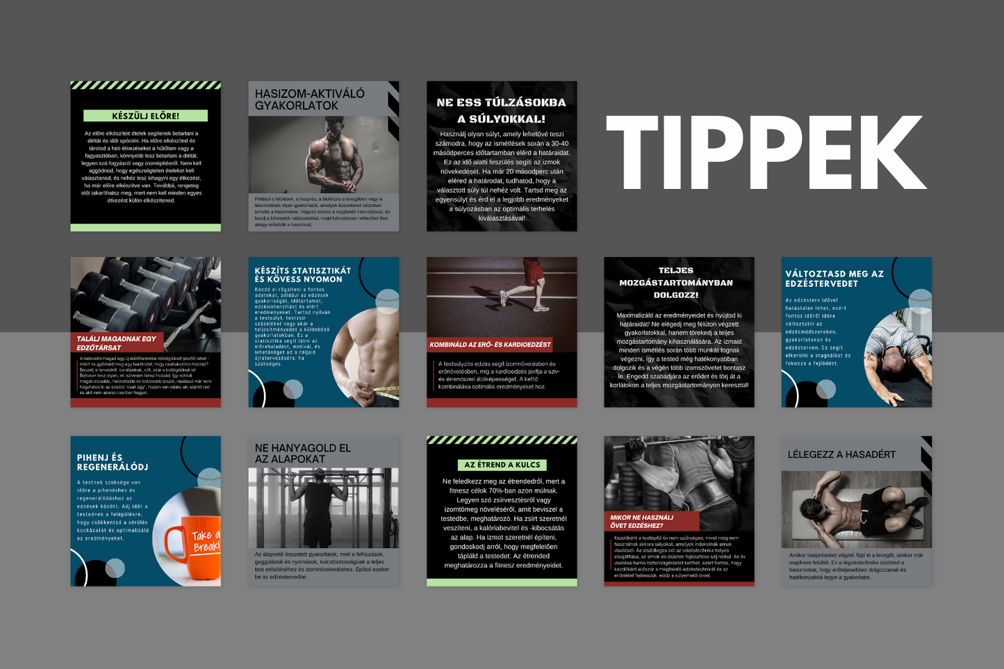 400 Fitnesz Poszt (Férfi verzió)