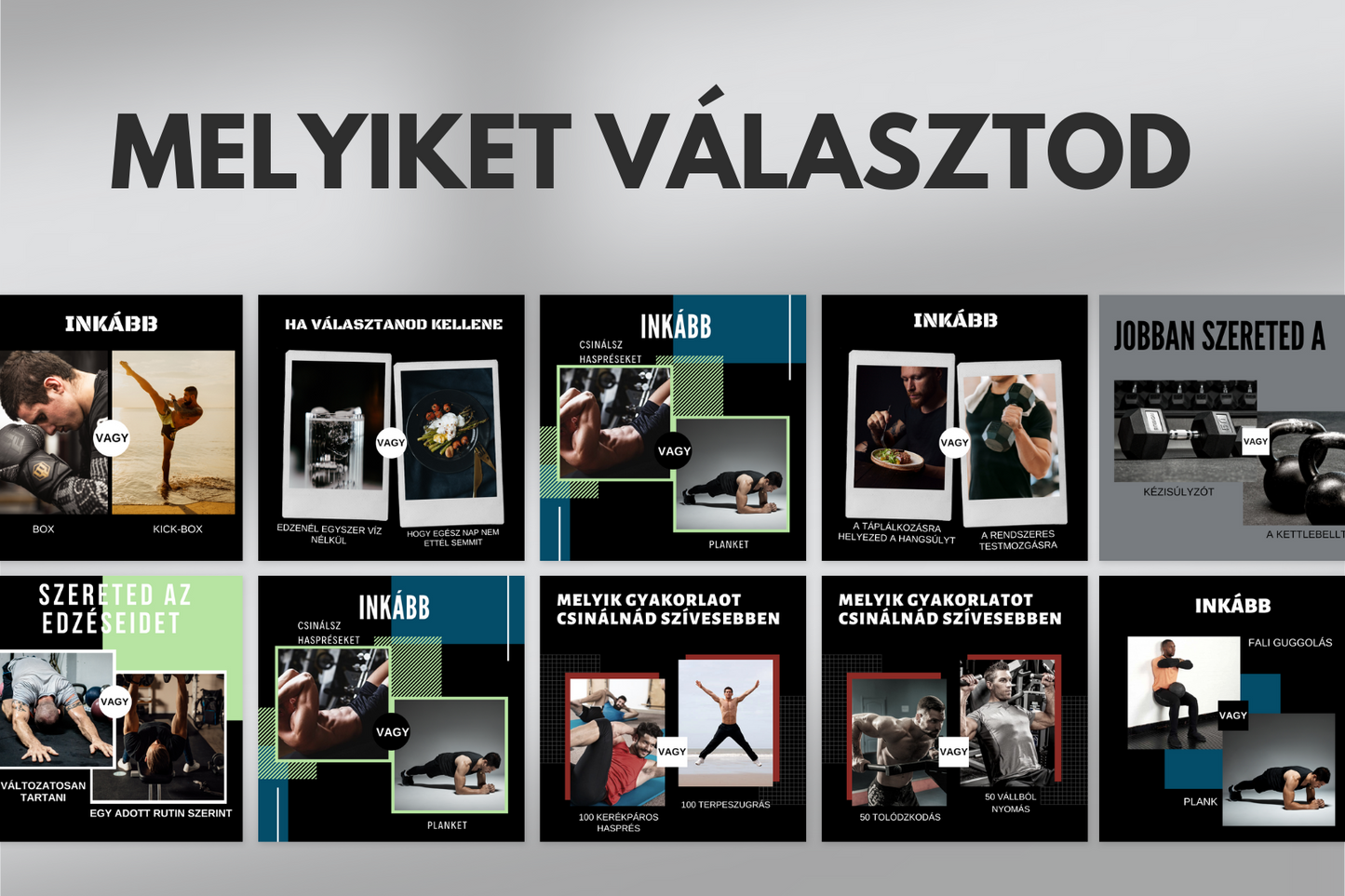 400 Fitnesz Poszt (Férfi verzió)