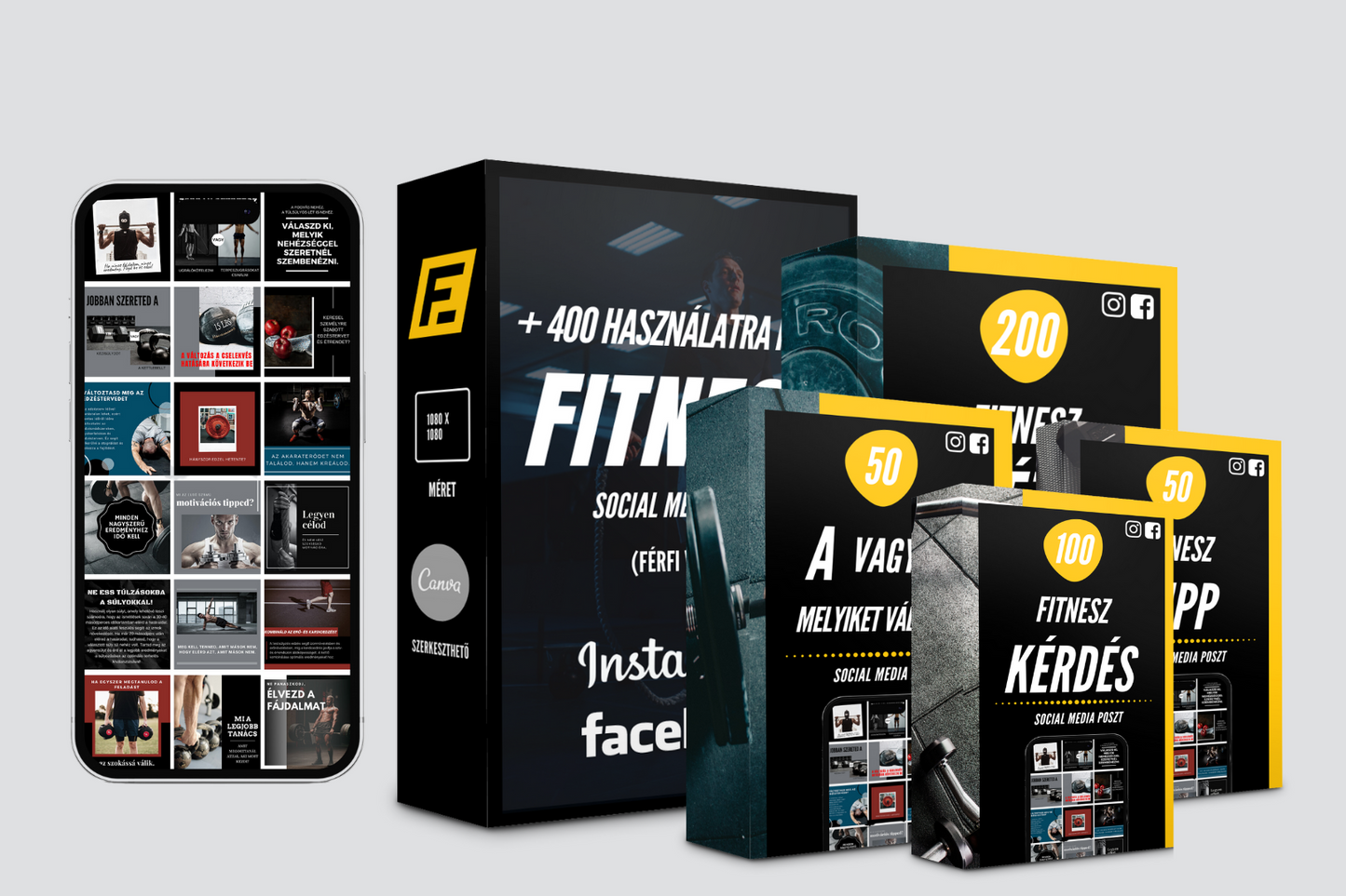 400 Fitnesz Poszt (Férfi verzió)