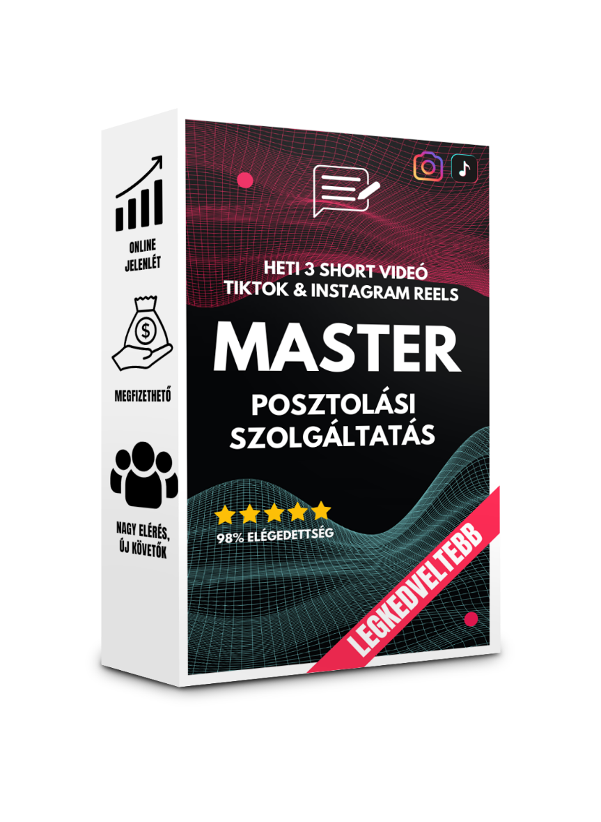 MASTER videós posztolási szolgáltatás csomag