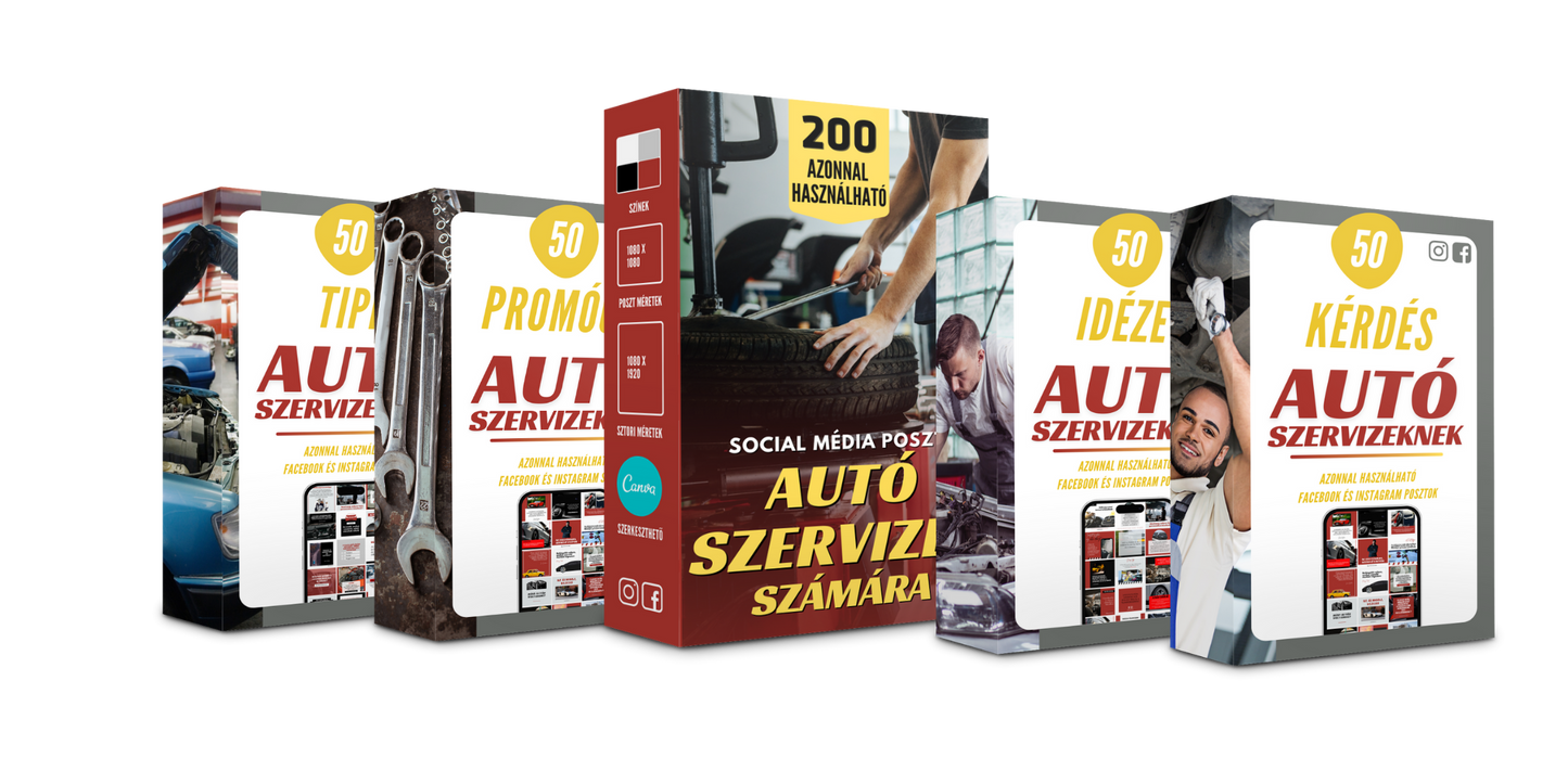 200 Poszt Autószervizek számára