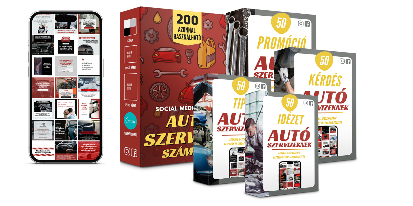 200 Poszt Autószervizek számára