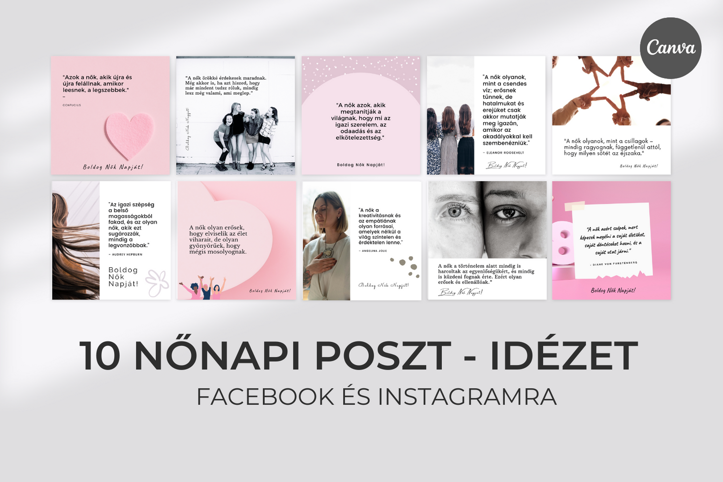 10 Ingyenes Nőnapi Poszt - Idézetek Nőkről