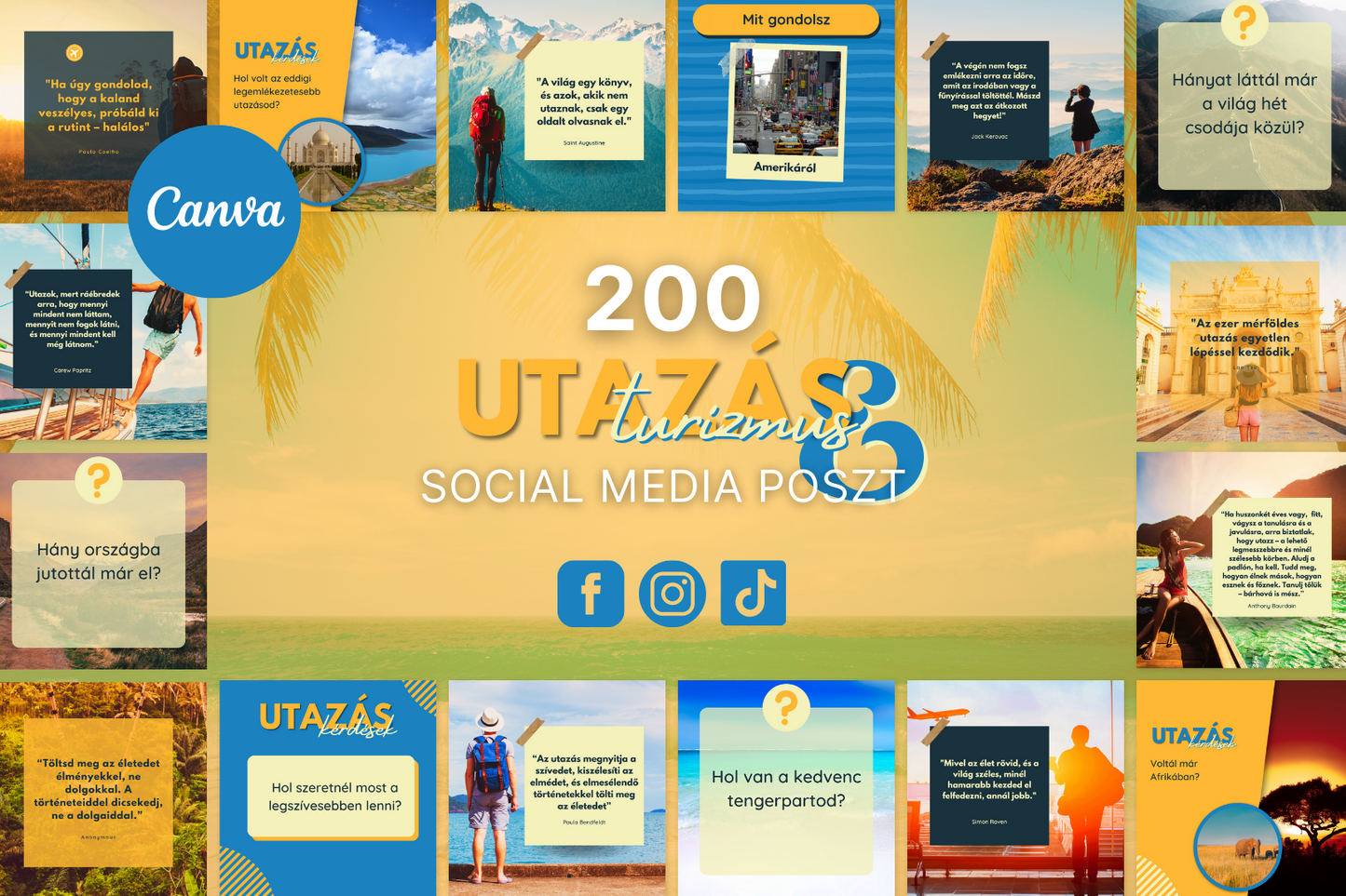 200 Utazás & Turizmus Poszt