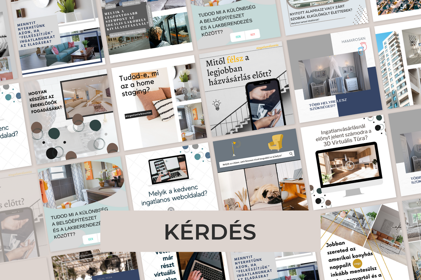 300 Prémium Ingatlanos Poszt Csomag