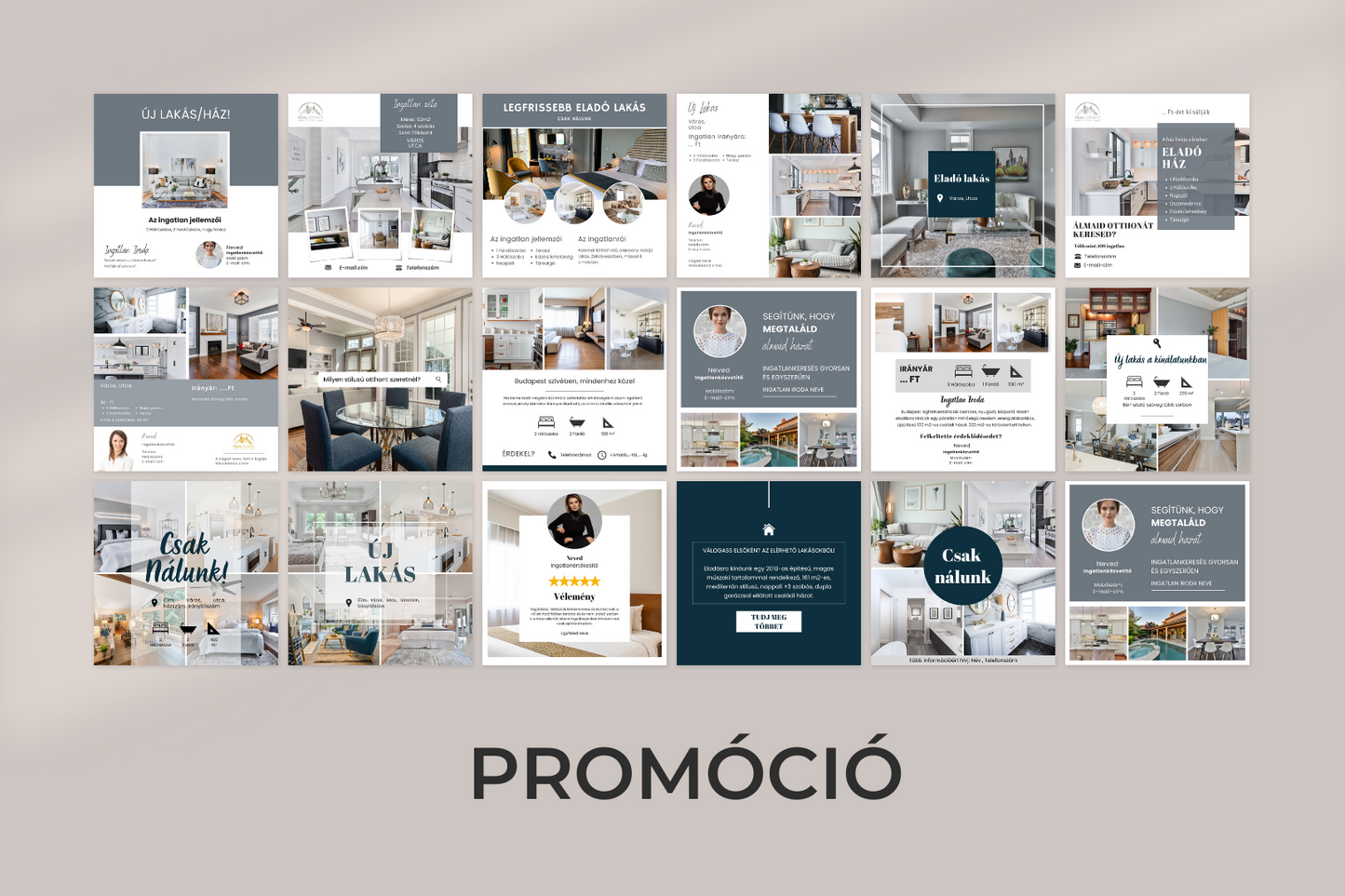 300 Prémium Ingatlanos Poszt Csomag