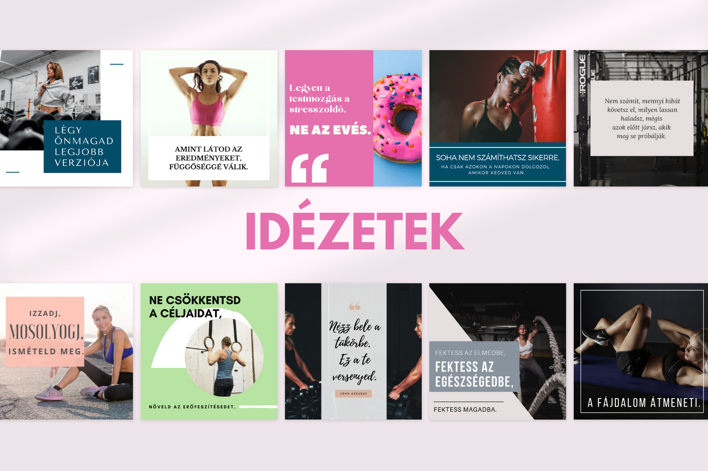 400 Fitnesz Poszt Csomag (női verzió)