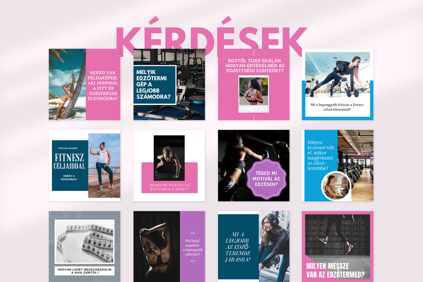 400 Fitnesz Poszt Csomag (női verzió)