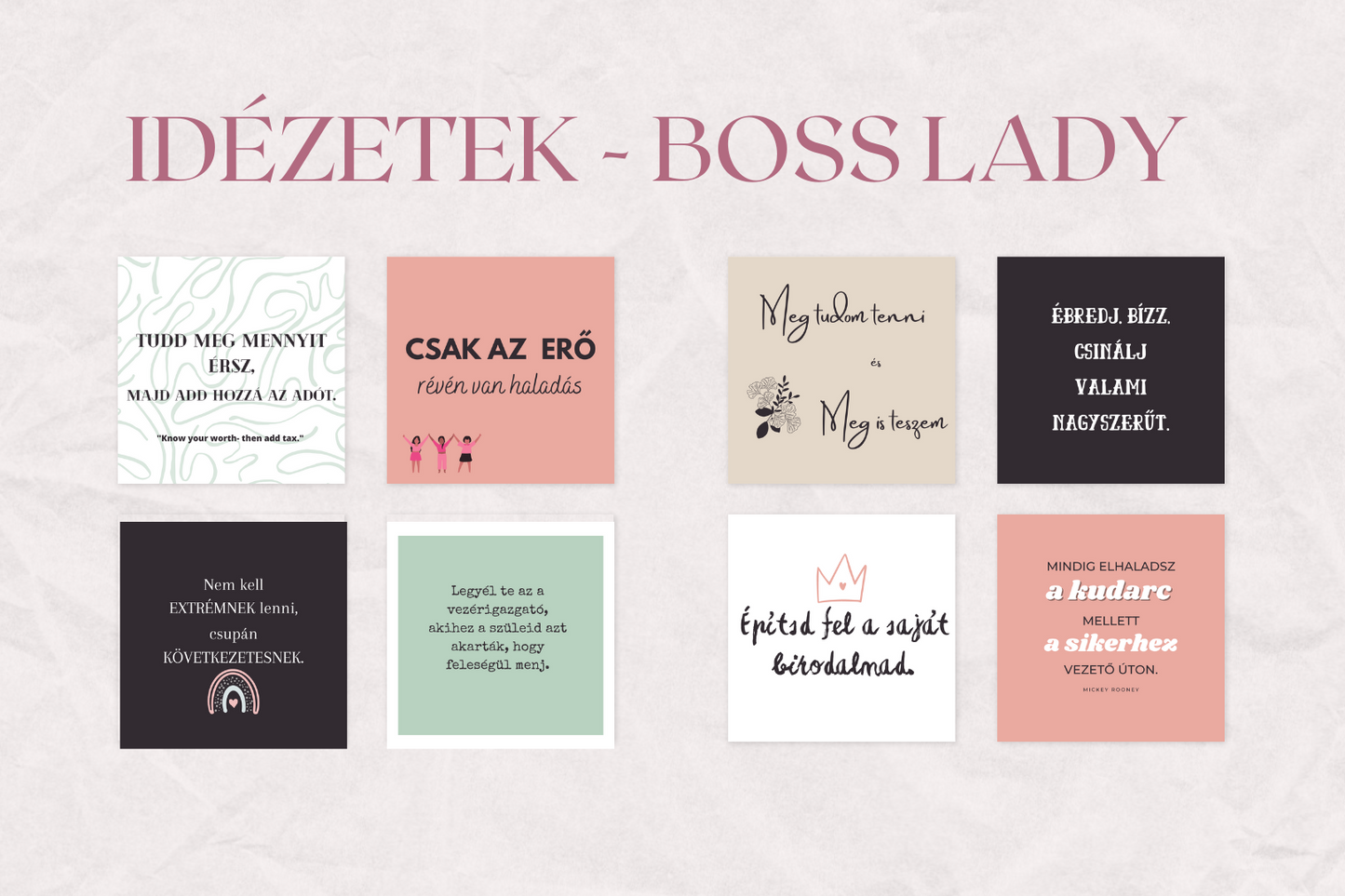 200 Sikeres Nők Poszt Csomag