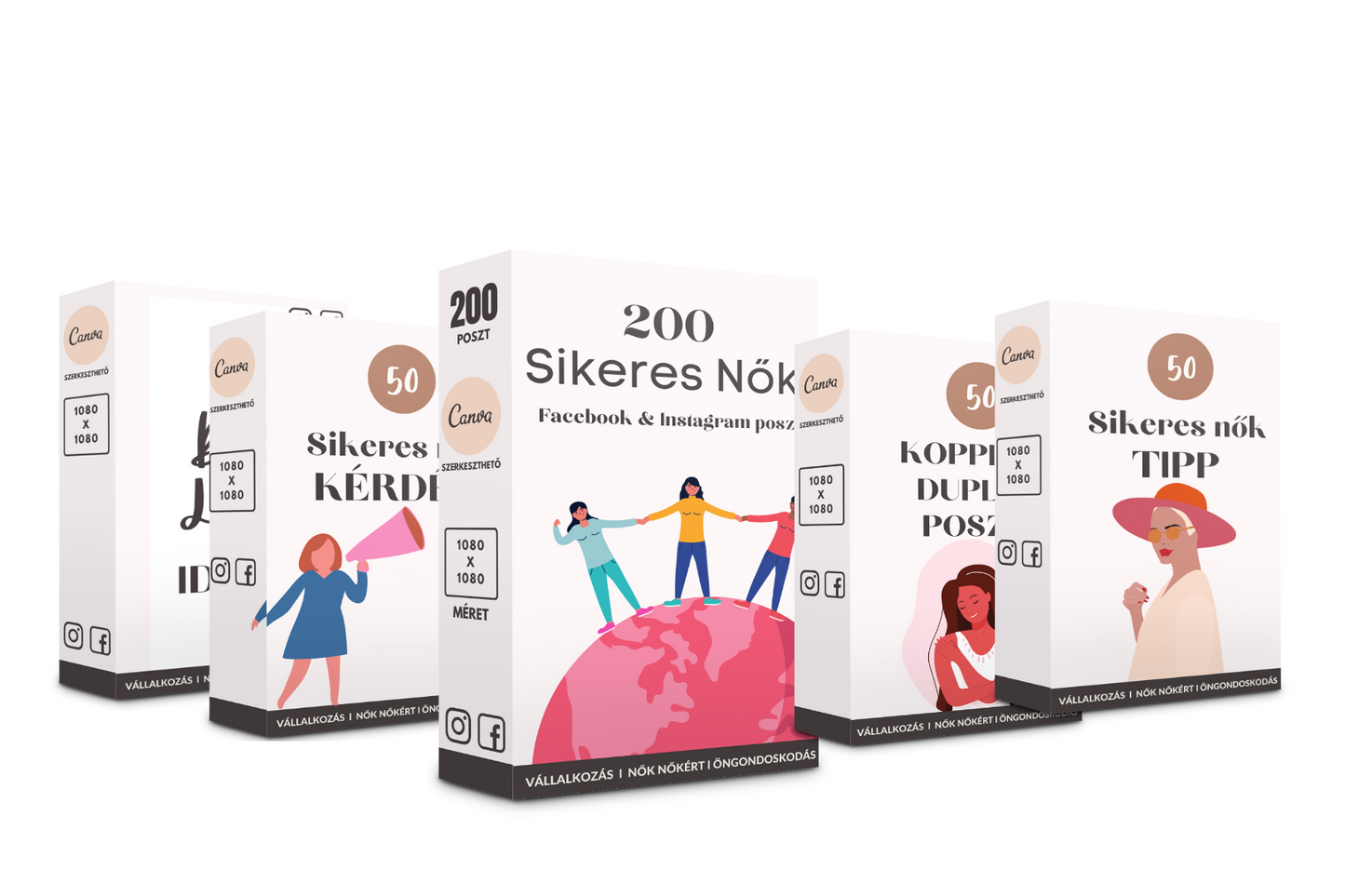 200 Sikeres Nők Poszt Csomag