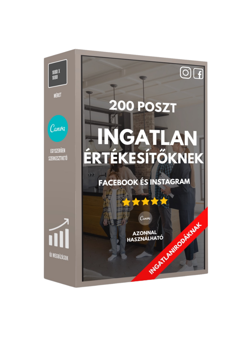 200 Ingatlanos poszt