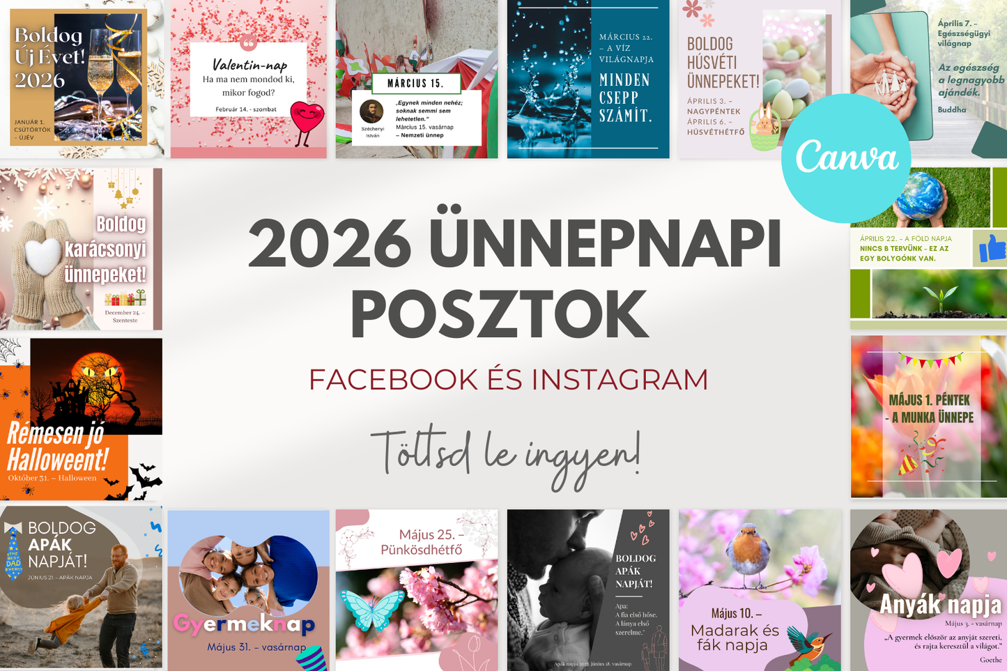 2026 ÜNNEPNAPI POSZTOK