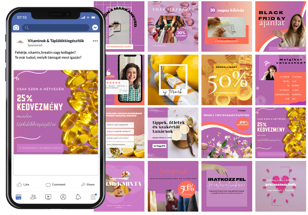 200 Vitamin & Táplálékkiegészítő poszt