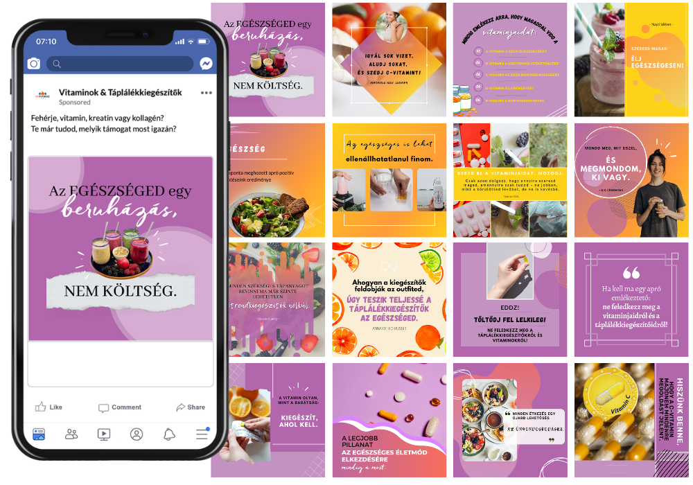 200 Vitamin & Táplálékkiegészítő poszt
