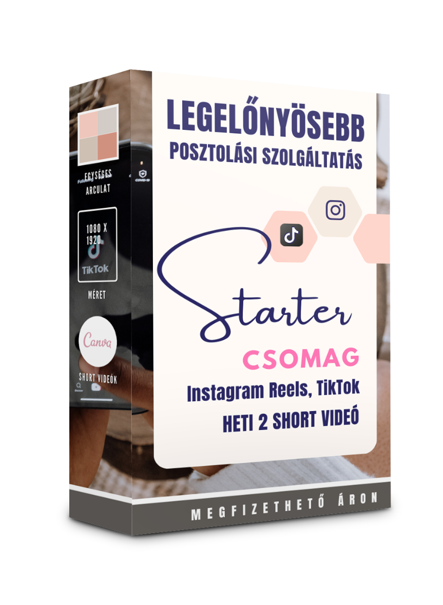 STARTER videós posztolási szolgáltatás csomag